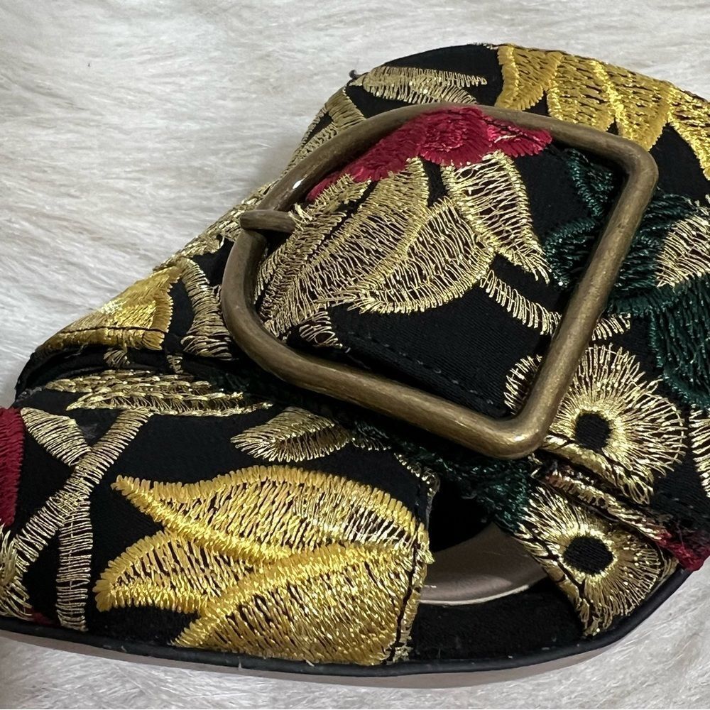 Sole Society Embroidered Bold Floral Design Mule -- 7 - Picture 8 of 10